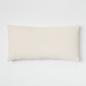 Quilted Velvet Oversized Lumbar Throw Pill…